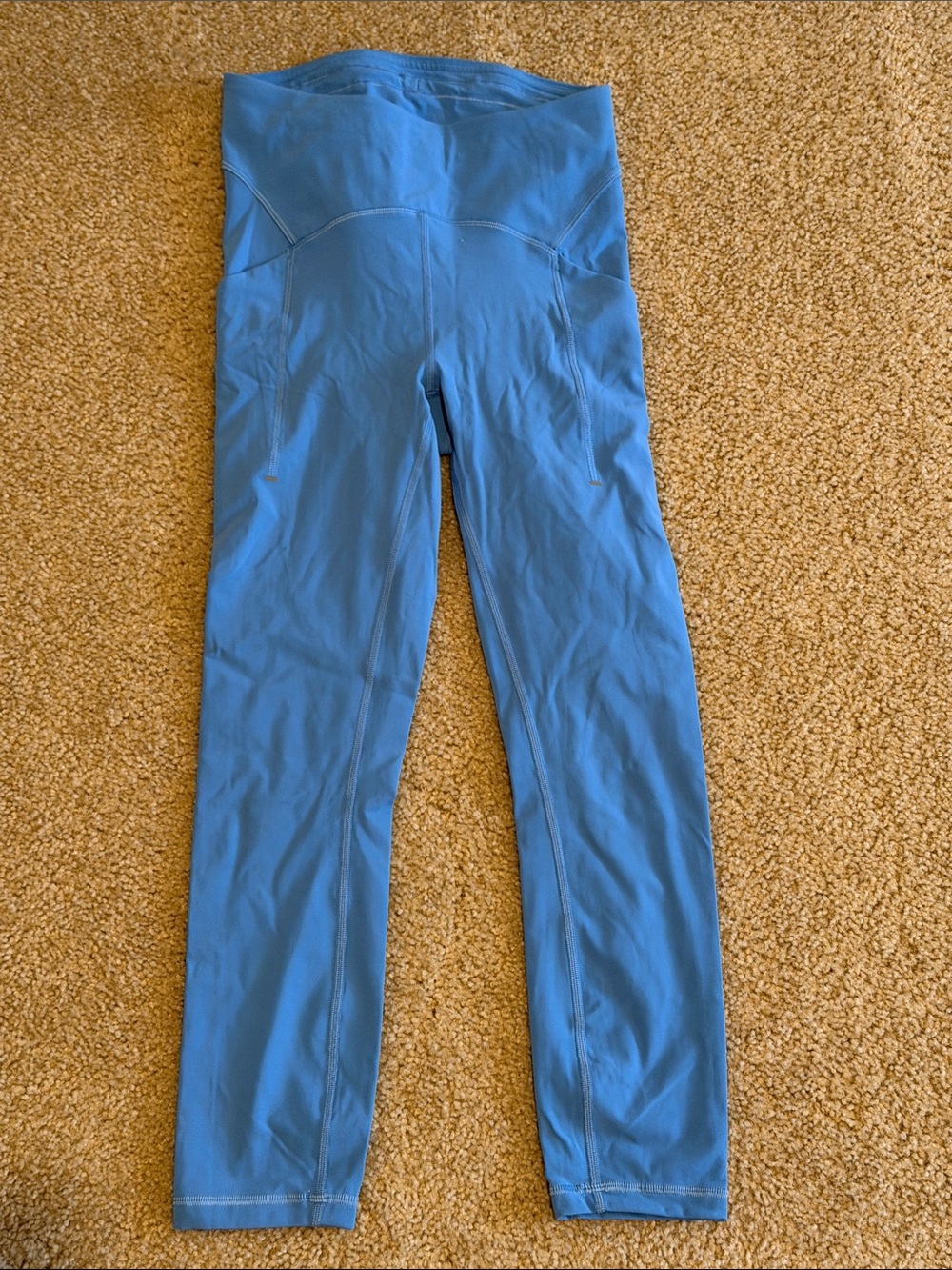 Lululemon High-Waist Blue Active Leggings